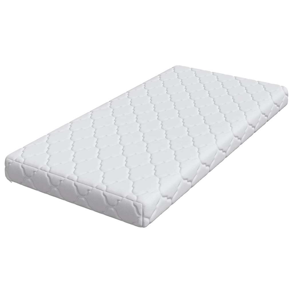 vidaXL Στρώμα Λευκό 60 x 120 cm Ζακάρ ύφασμα
