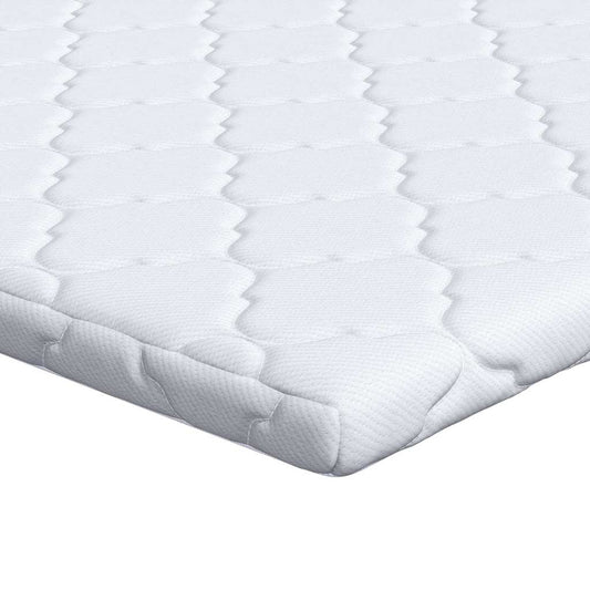 vidaXL Κουβέρτα Καρύδας Λευκό 70 x 200 cm Ζακάρ ύφασμα