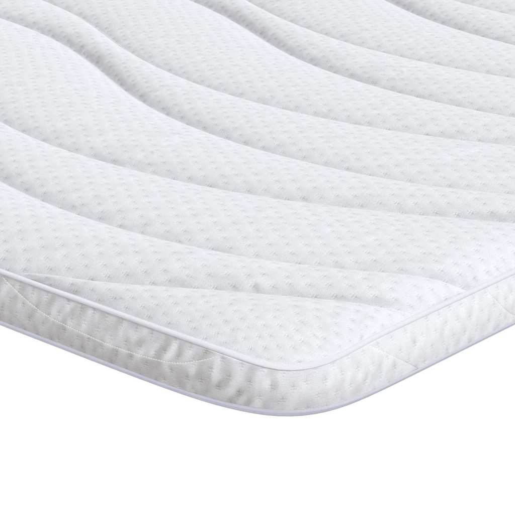 vidaXL Στρώμα επικάλυψης Λευκό 80 x 200 cm Υφασμα Πλεκτό