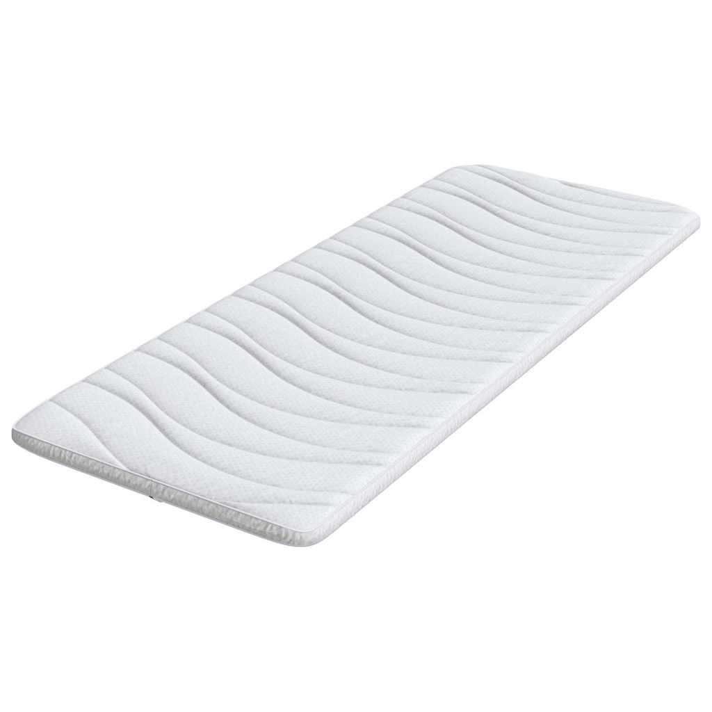 vidaXL Στρώμα επικάλυψης Λευκό 80 x 200 cm Υφασμα Πλεκτό