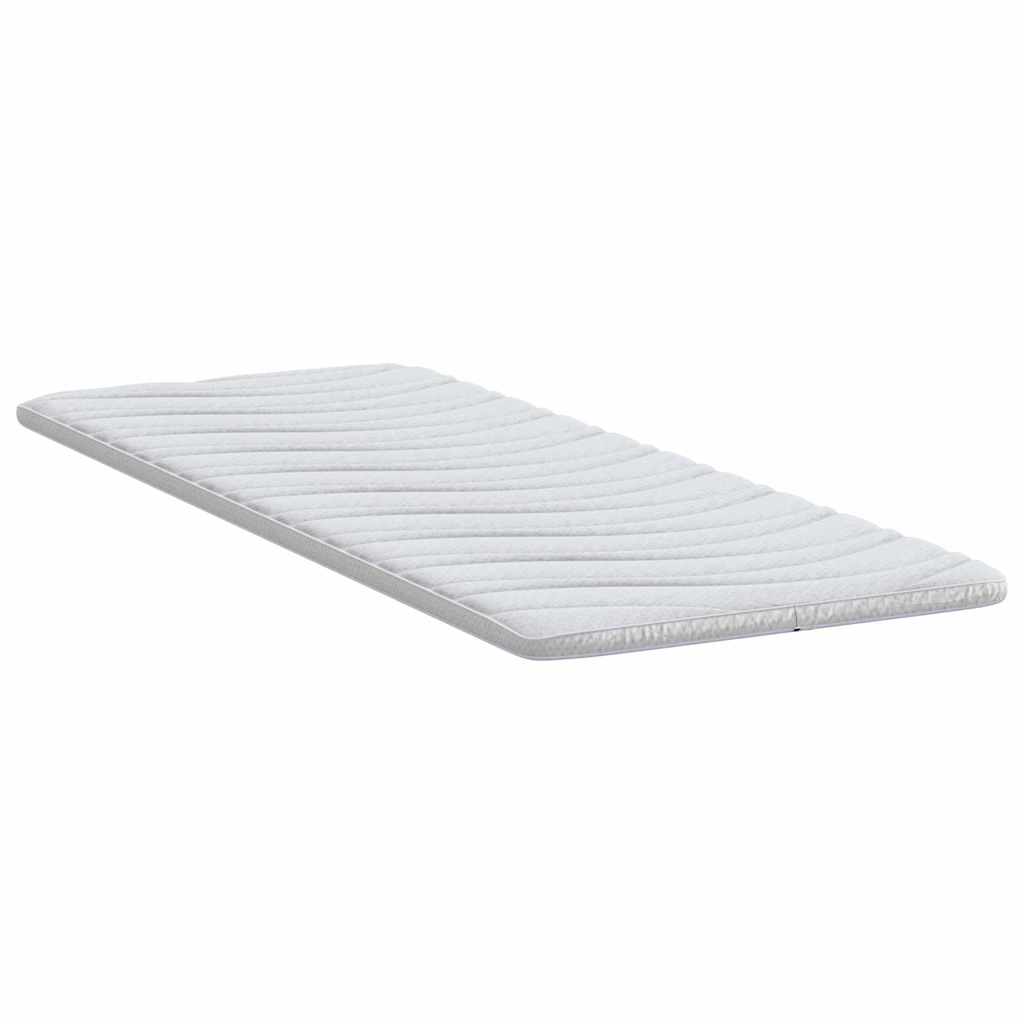 vidaXL Στρώμα επικάλυψης Λευκό 80 x 200 cm Υφασμα Πλεκτό