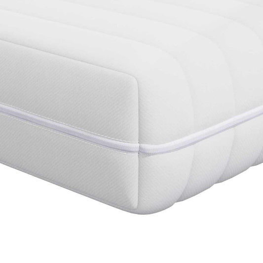 vidaXL Στρώμα Λευκός 70 x 140 cm Τσέπες ελατηρίων