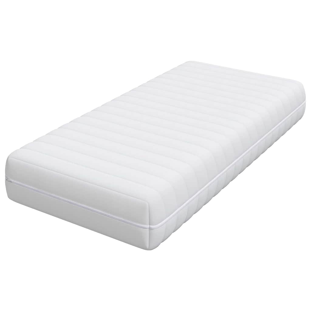 vidaXL Στρώμα Λευκός 70 x 140 cm Τσέπες ελατηρίων
