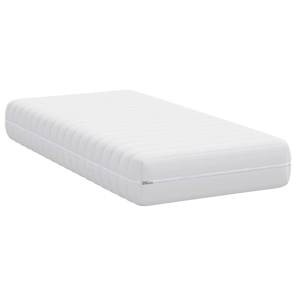 vidaXL Στρώμα Λευκός 70 x 140 cm Τσέπες ελατηρίων