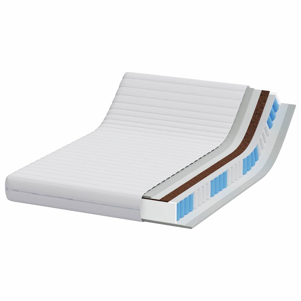 vidaXL Στρώματα Λευκό 140 x 190 cm 100% ύφασμα πολυεστέρα