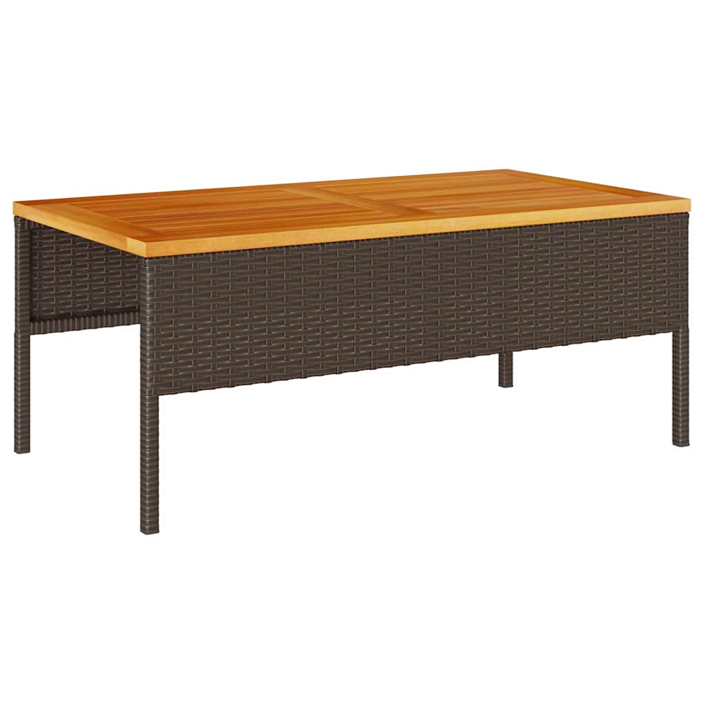 vidaXL Σετ Καναπέ Κήπου 6 pcs Καφέ και κρεμ συνθετικό ρατάν