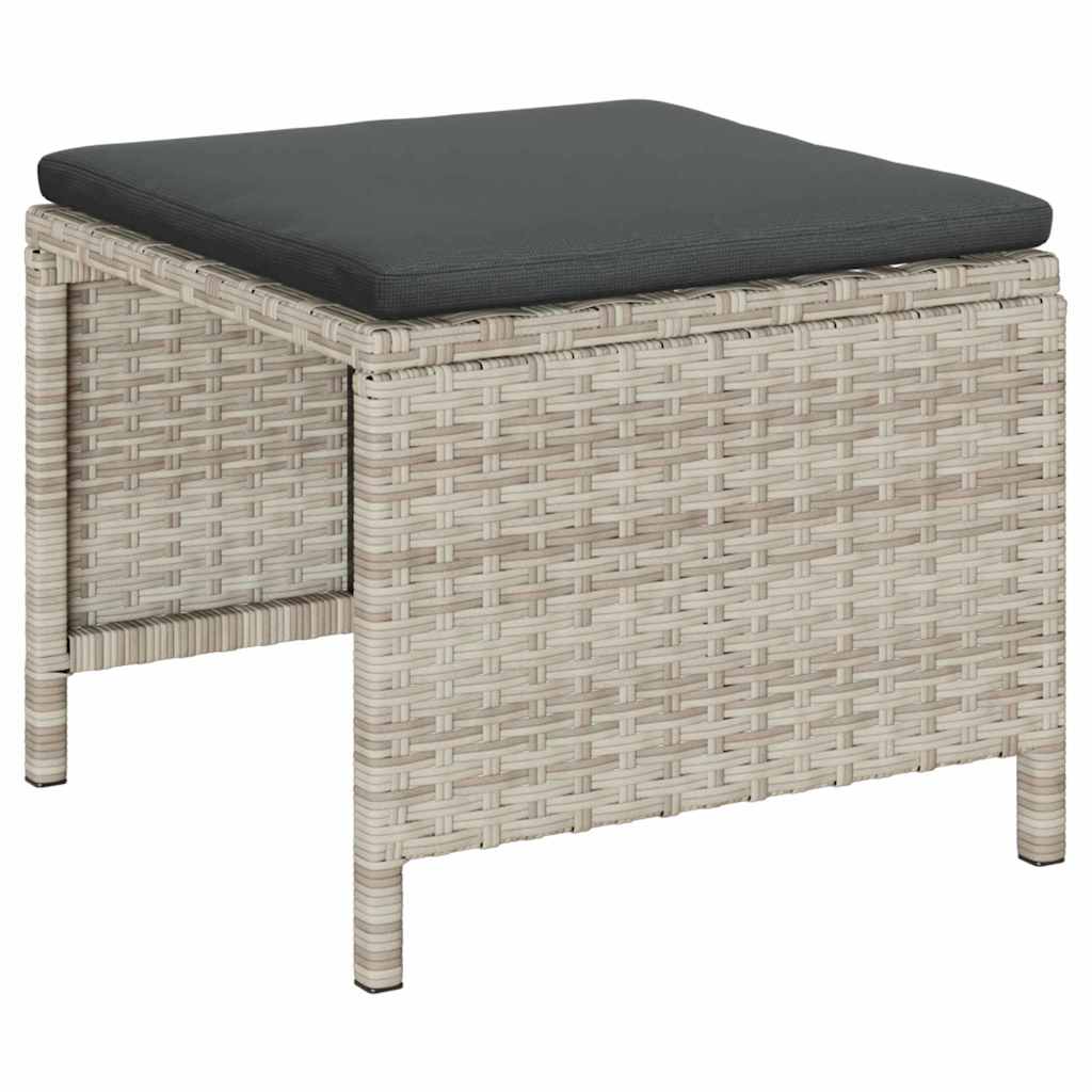 vidaXL Σετ Καναπέ Κήπου 6 pcs Ανοιχτό γκρι και σκούρο γκρι