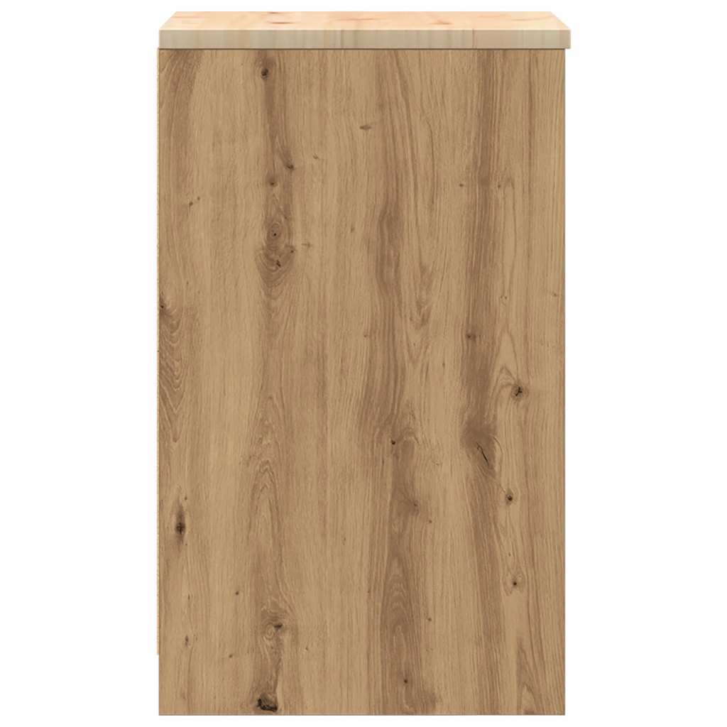 vidaXL ντουλάπι αποθήκευσης γκαράζ 40x51x85 εκ μασίφ ξύλο πεύκο