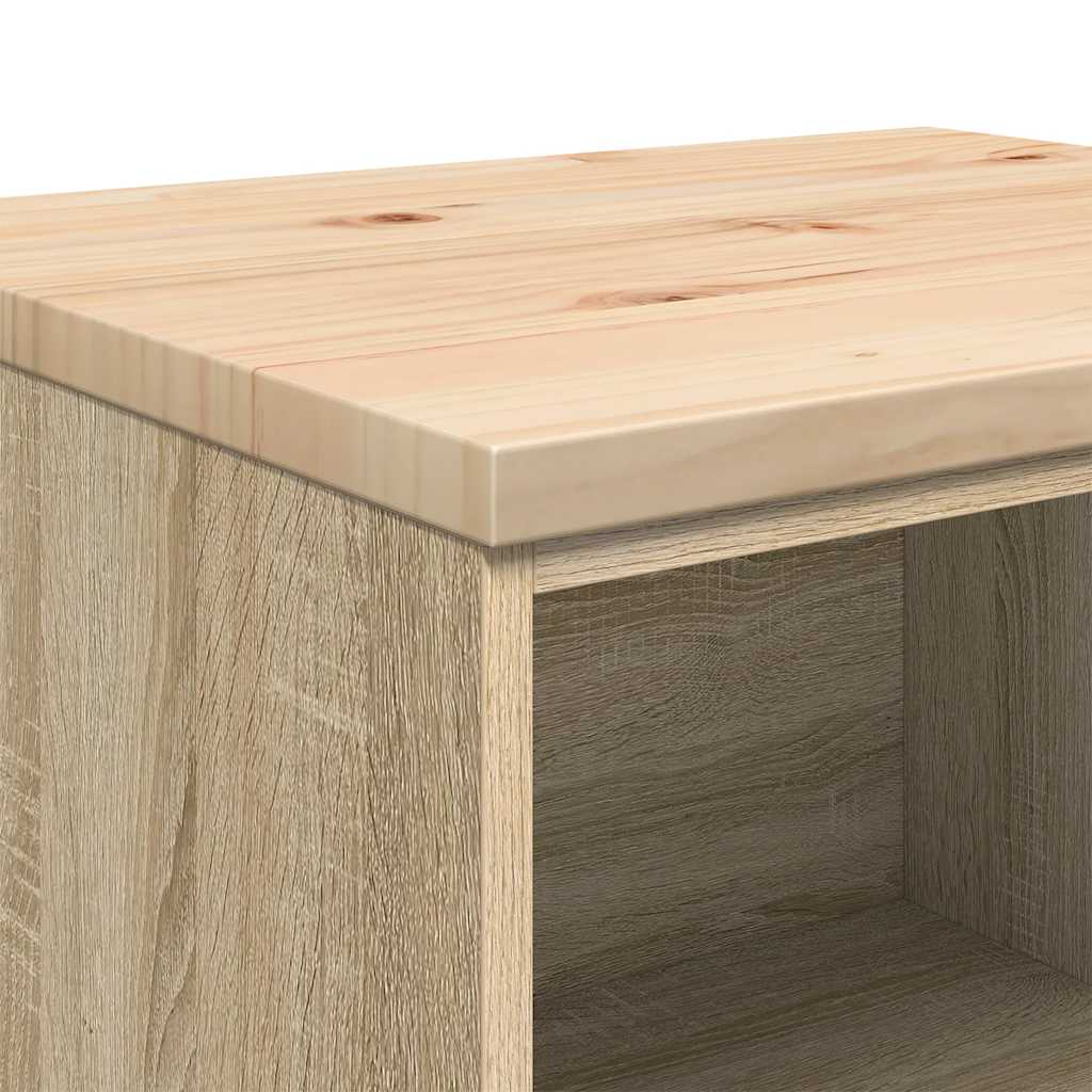 vidaXL ντουλάπι αποθήκευσης γκαράζ 60x51x85 εκ μασίφ ξύλο πεύκο