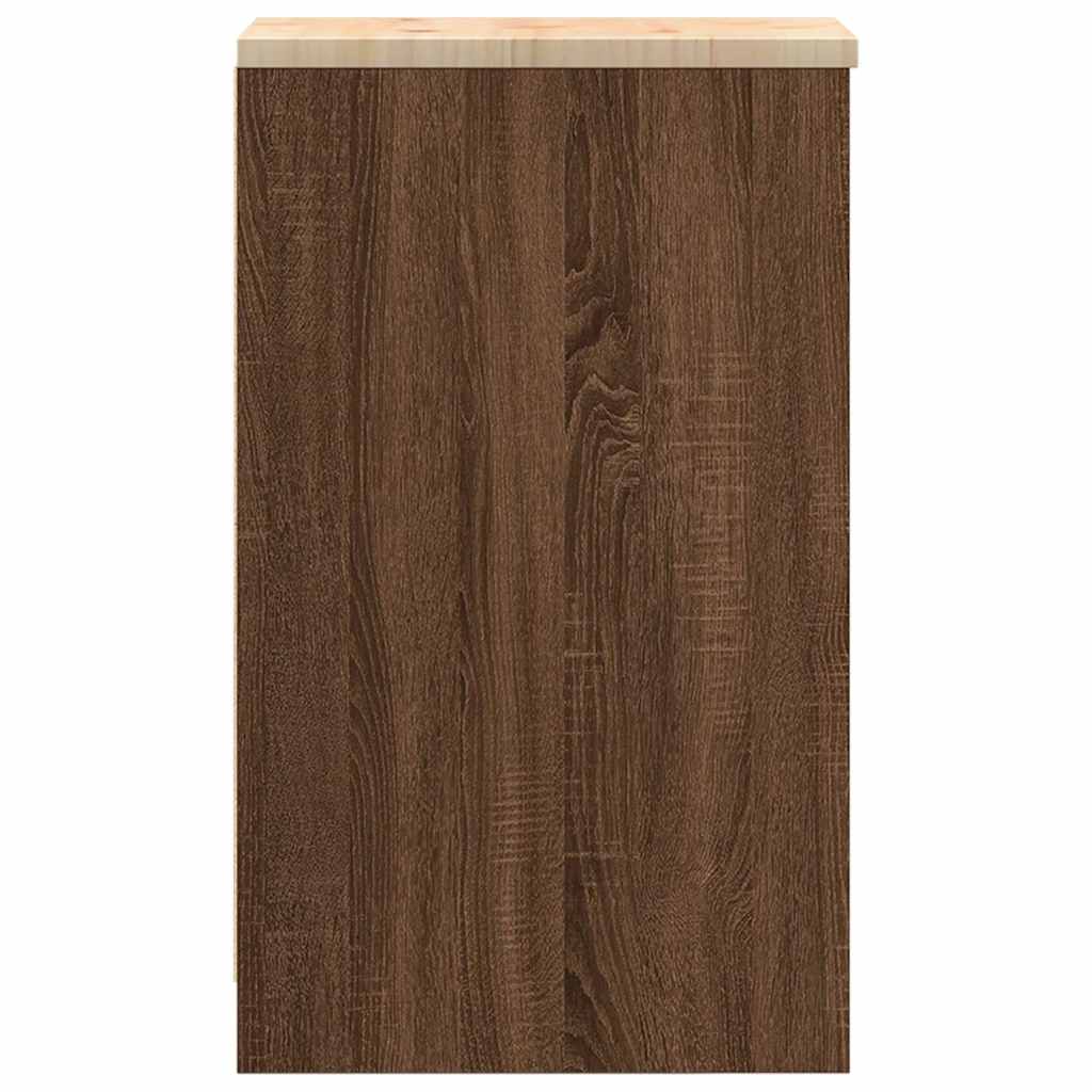 vidaXL ντουλάπι αποθήκευσης γκαράζ 30x51x85 εκ μασίφ ξύλο πεύκο