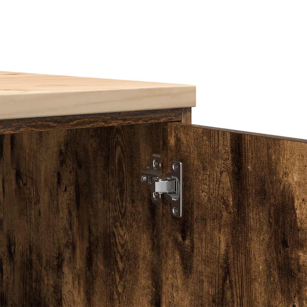 vidaXL ντουλάπι αποθήκευσης γκαράζ 40x51x85 εκ μασίφ ξύλο πεύκο