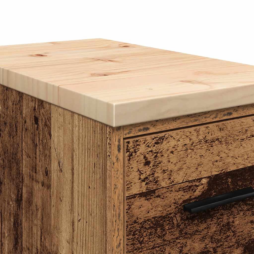 vidaXL ντουλάπι αποθήκευσης γκαράζ 30x51x85 εκ μασίφ ξύλο πεύκο