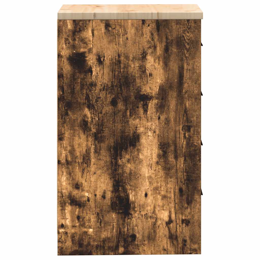 vidaXL ντουλάπι αποθήκευσης γκαράζ 40x51x85 εκ μασίφ ξύλο πεύκο