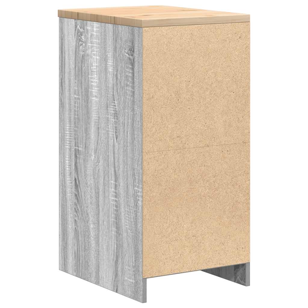 vidaXL ντουλάπι αποθήκευσης γκαράζ 40x51x85 εκ μασίφ ξύλο πεύκο