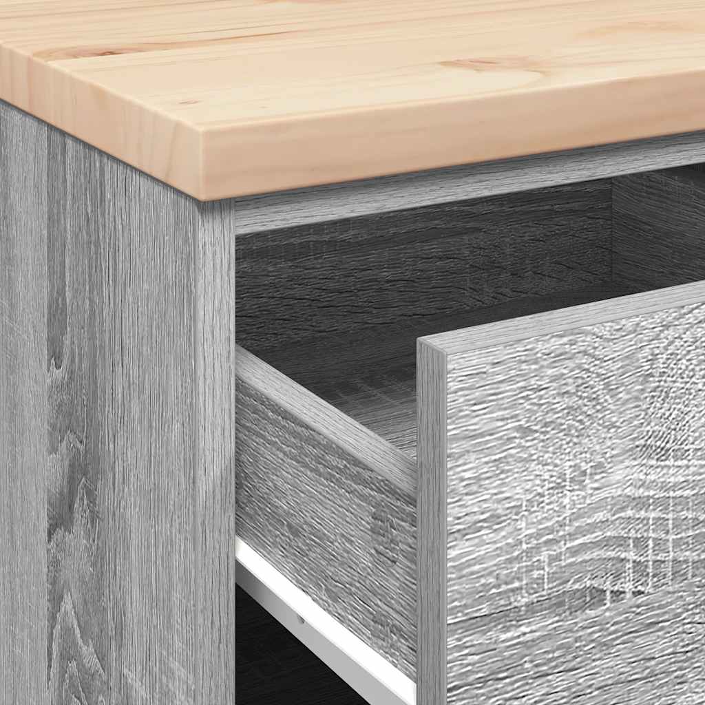 vidaXL ντουλάπι αποθήκευσης γκαράζ 40x51x85 εκ μασίφ ξύλο πεύκο