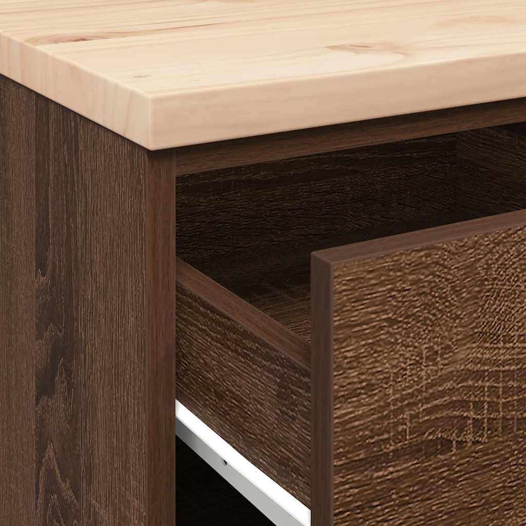 vidaXL ντουλάπι αποθήκευσης γκαράζ 60x51x85 εκ μασίφ ξύλο πεύκο