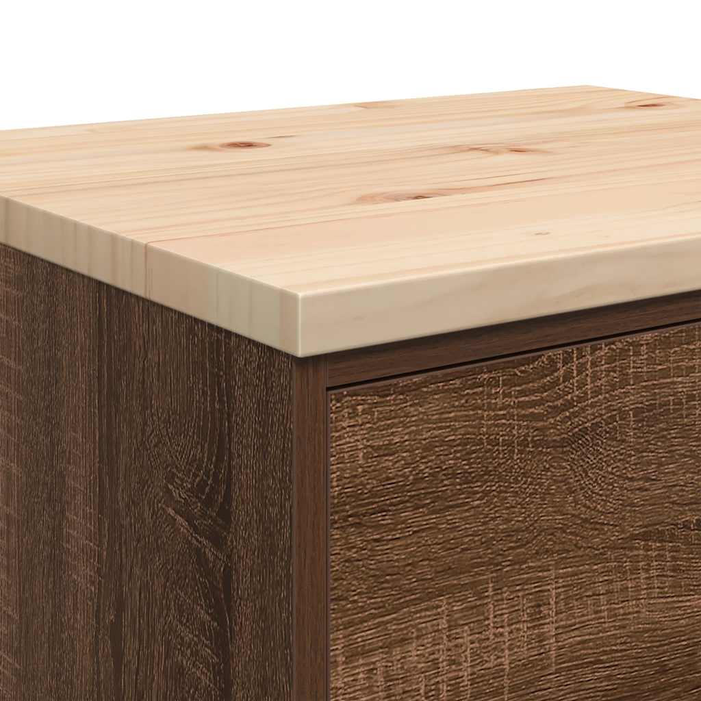 vidaXL ντουλάπι αποθήκευσης γκαράζ 60x51x85 εκ μασίφ ξύλο πεύκο