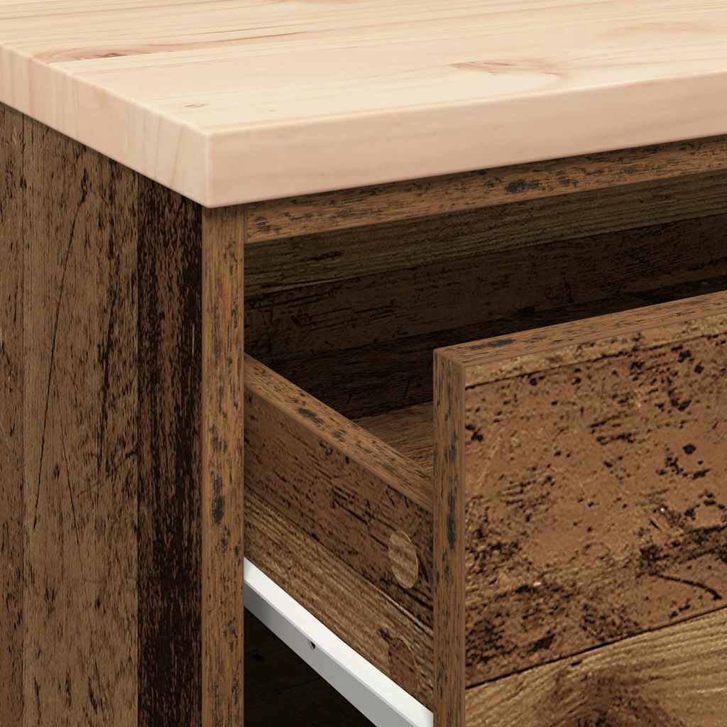 vidaXL ντουλάπι αποθήκευσης γκαράζ 60x51x85 εκ μασίφ ξύλο πεύκο