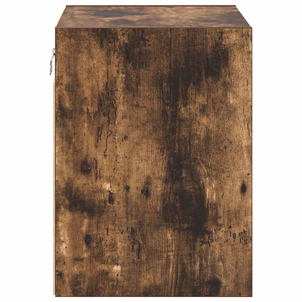 vidaXL ντουλάπι τοίχου γκαράζ καπνιστή δρυς κατασκευασμένο από ξύλο