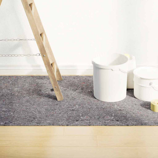 vidaXL Αντιολισθητικό μαλλί ζωγράφου 10 m 180 g/m² Γκρι