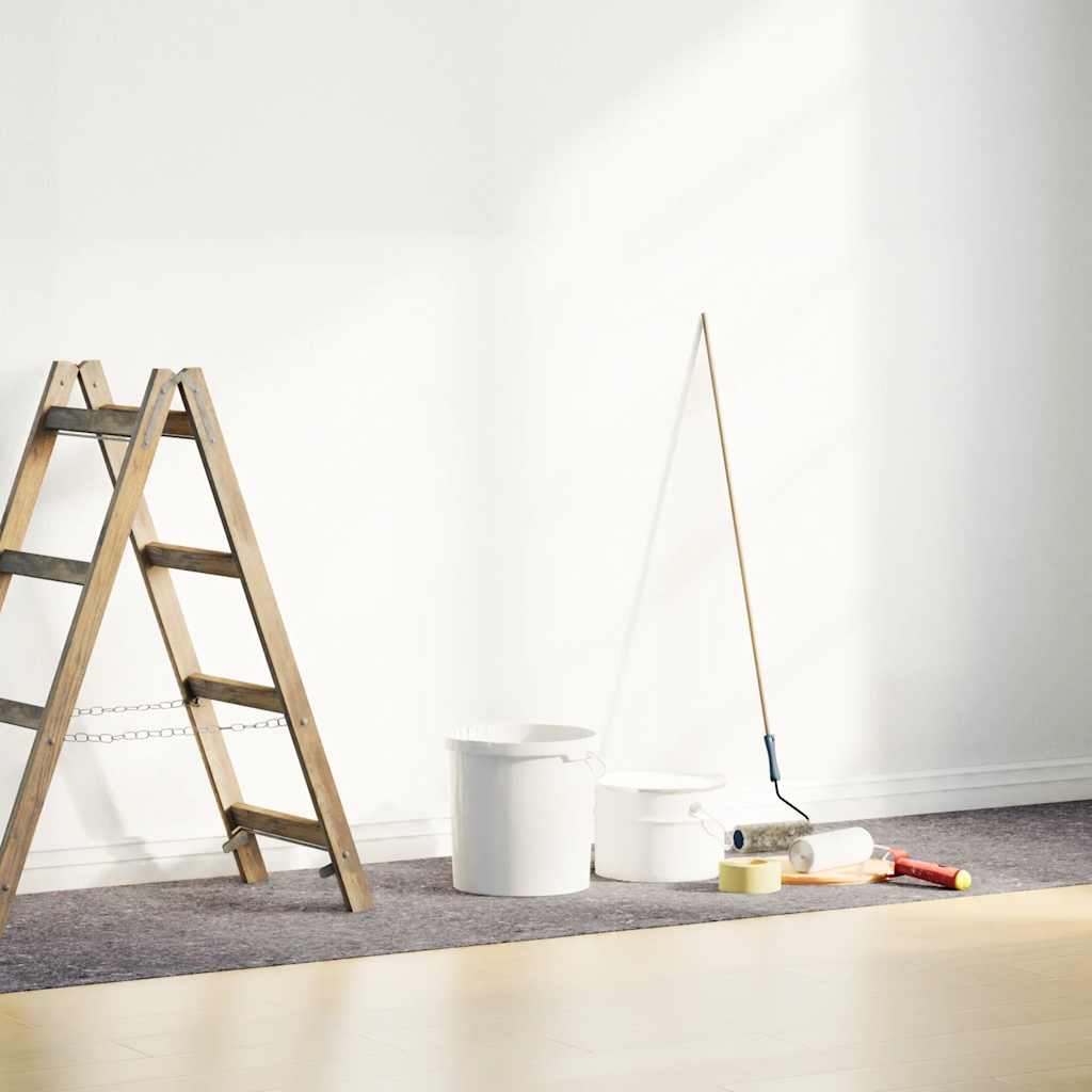 vidaXL Αντιολισθητικό μαλλί ζωγράφου 25 m 220 g/m² Γκρι