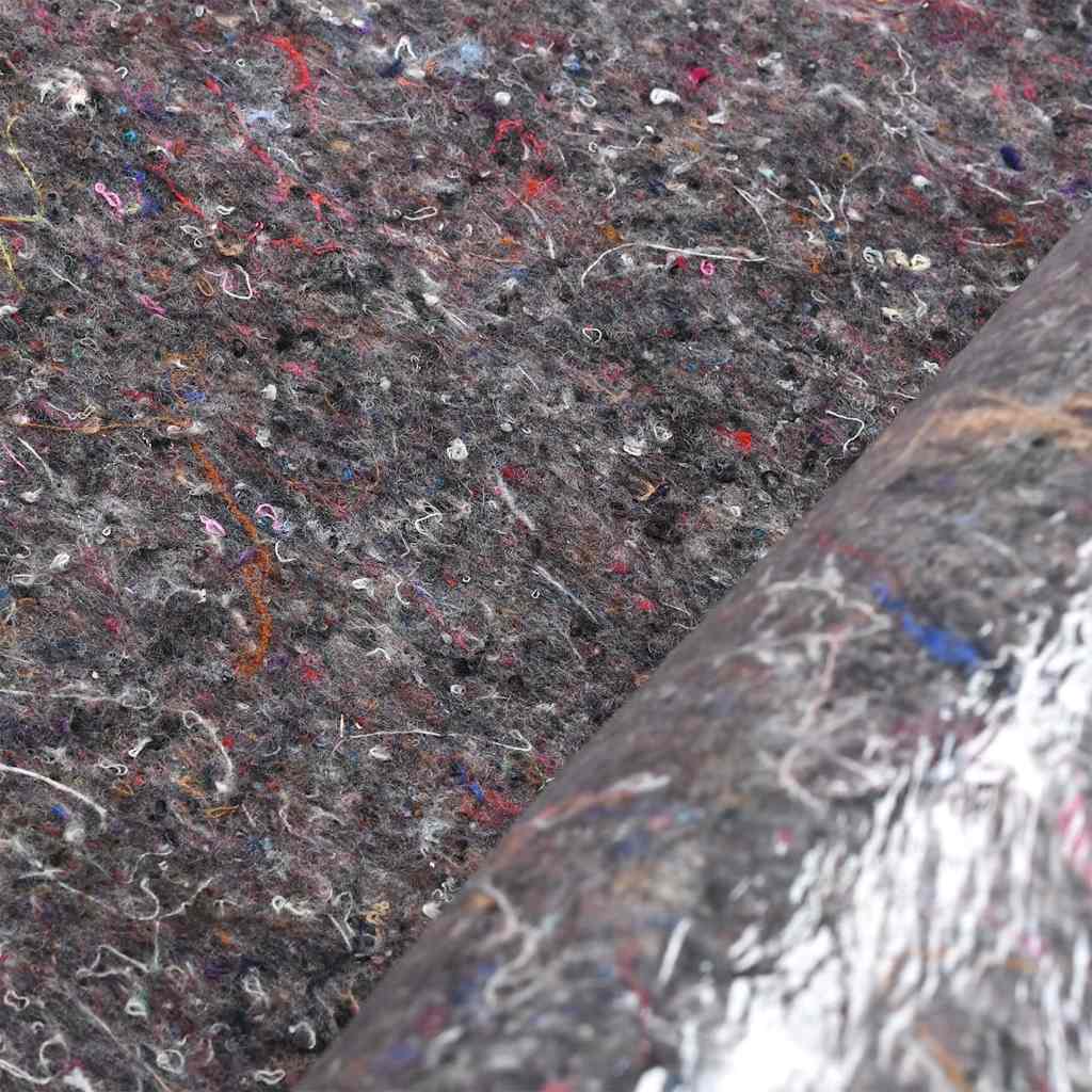 vidaXL Αντιολισθητικό μαλλί ζωγράφου 10 m 280 g/m² Γκρι