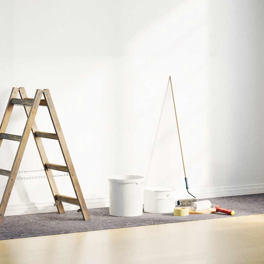 vidaXL Αντιολισθητικό μαλλί ζωγράφου 25 m 280 g/m² Γκρι