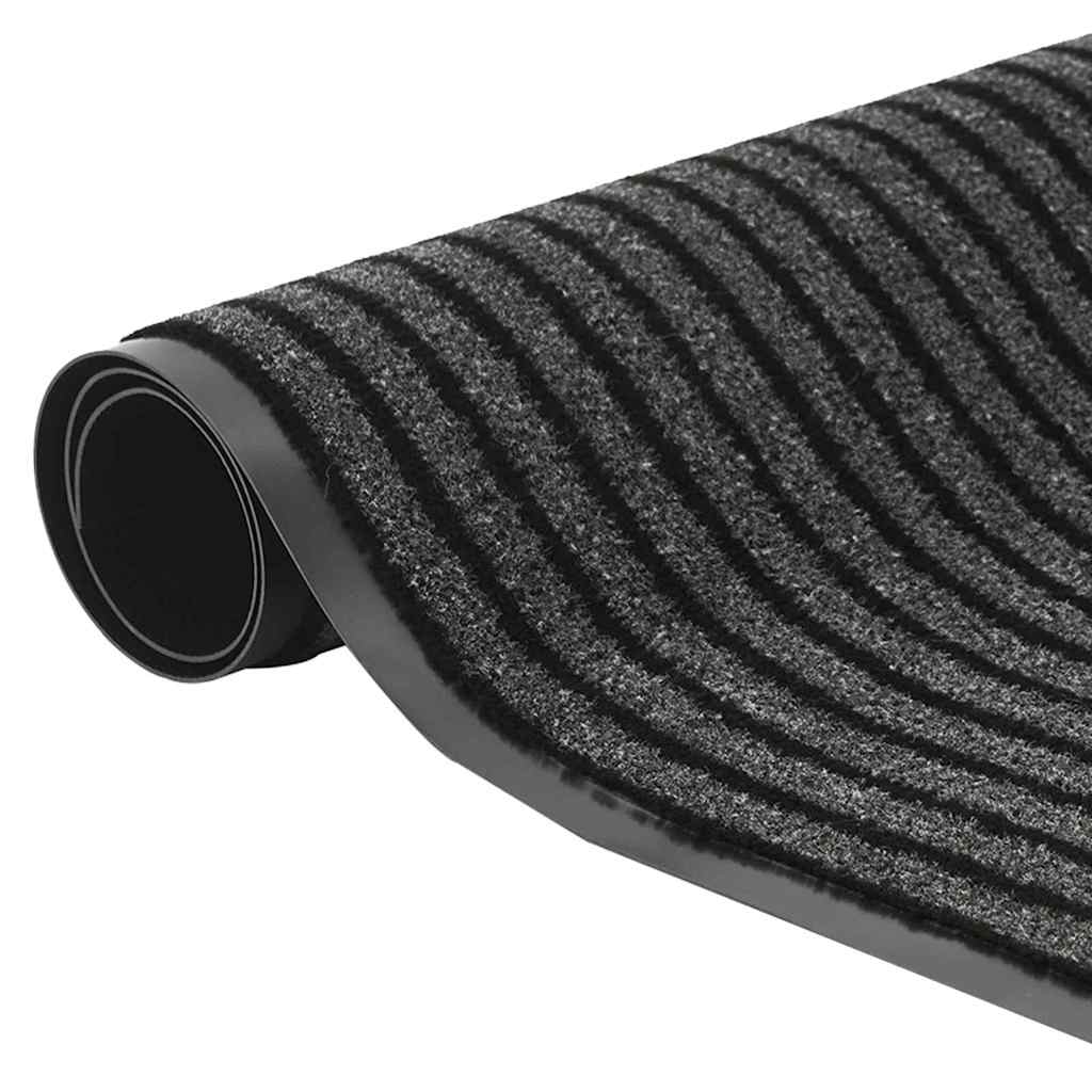 vidaXL Χαλάκι Εξώπορτας Μαύρο 60 x 180 cm Πολυπροπυλένιο
