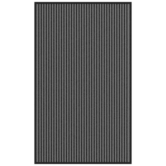 vidaXL Στρώμα πόρτας Ριγέ μαύρο και γκρι 90x150 cm