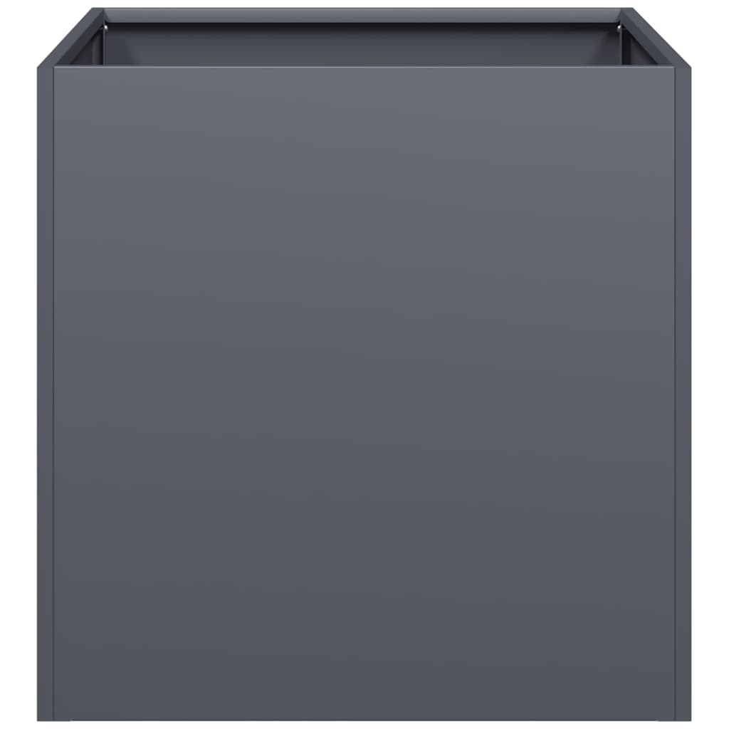vidaXL Ζαρντινιέρα Ανθρακί 40x40x40 εκ. από Χάλυβα Ψυχρής Έλασης