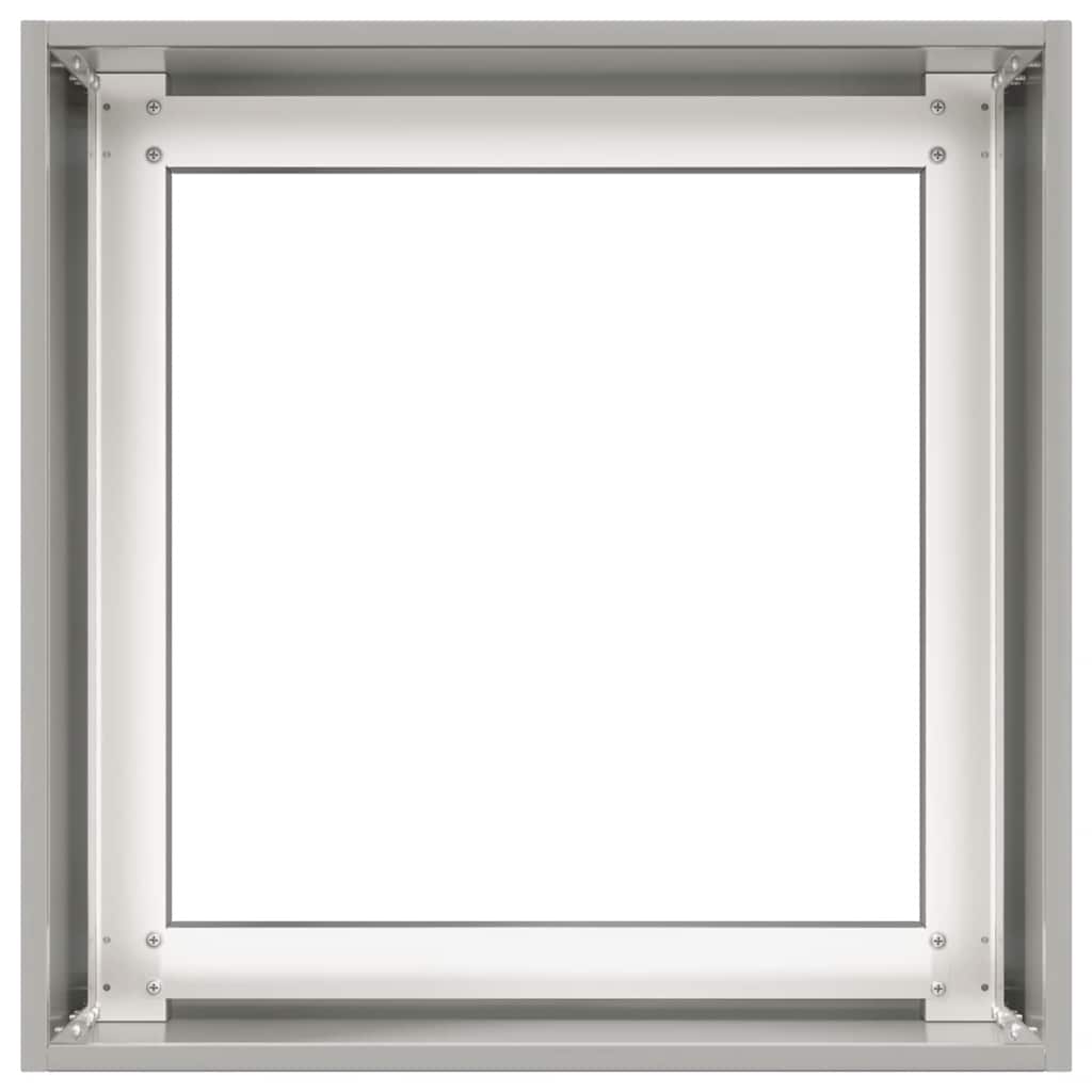 vidaXL Ζαρντινιέρα 40x40x40 εκ. από Ανοξείδωτο Ατσάλι