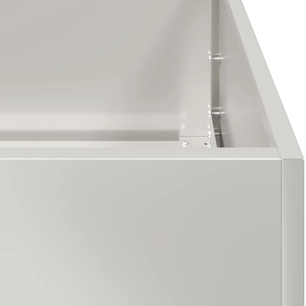 vidaXL Ζαρντινιέρα 80x40x40 εκ. από Ανοξείδωτο Ατσάλι