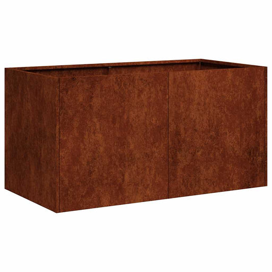 vidaXL Ζαρντινιέρα Σκουριασμένο 80x40x40εκ. Ατσάλι Σκληρυθέν στον Αέρα