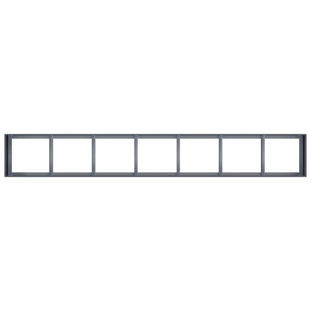 vidaXL Ζαρντινιέρα Ανθρακί 280x40x40 εκ. από Χάλυβα Ψυχρής Έλασης