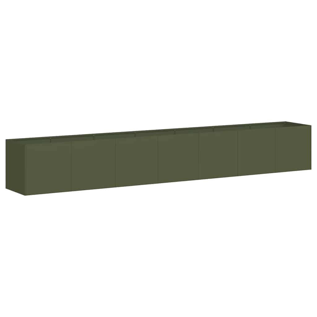 vidaXL Ζαρντινιέρα Λαδί 280x40x40 εκ. από Χάλυβα Ψυχρής Έλασης