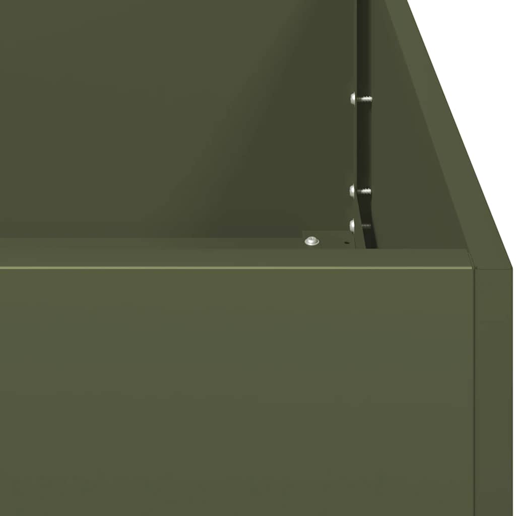 vidaXL Ζαρντινιέρα Λαδί 280x40x40 εκ. από Χάλυβα Ψυχρής Έλασης