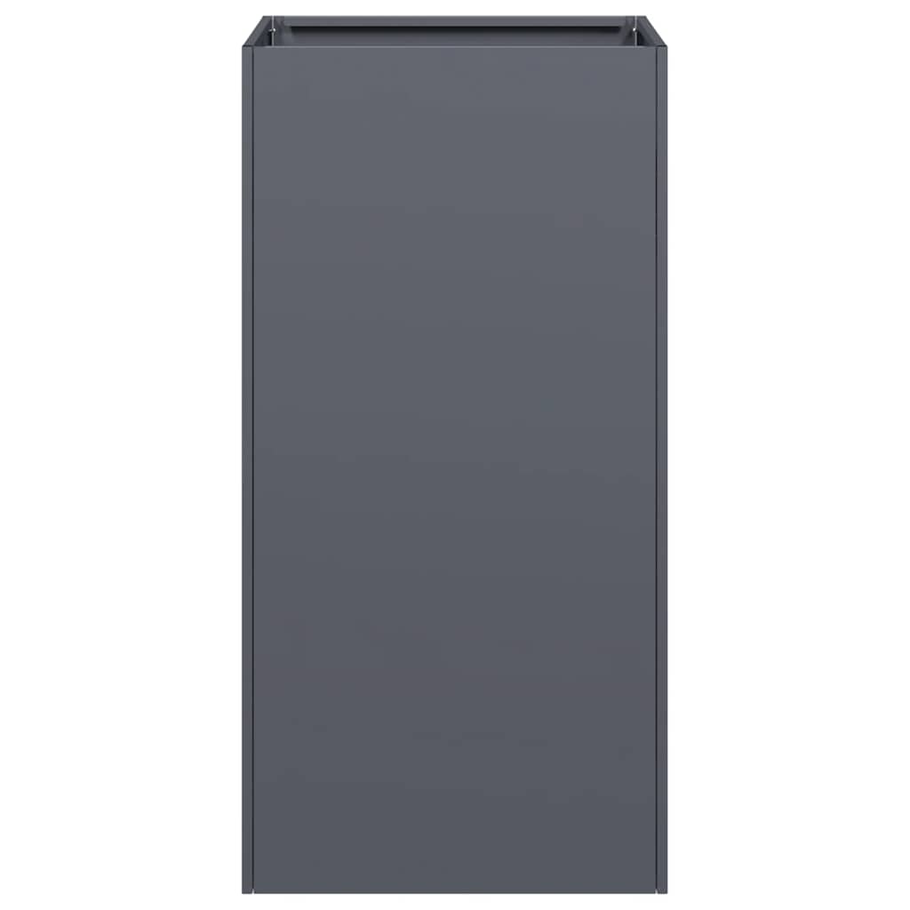 vidaXL Ζαρντινιέρα Ανθρακί 40x40x80 εκ. από Χάλυβα Ψυχρής Έλασης