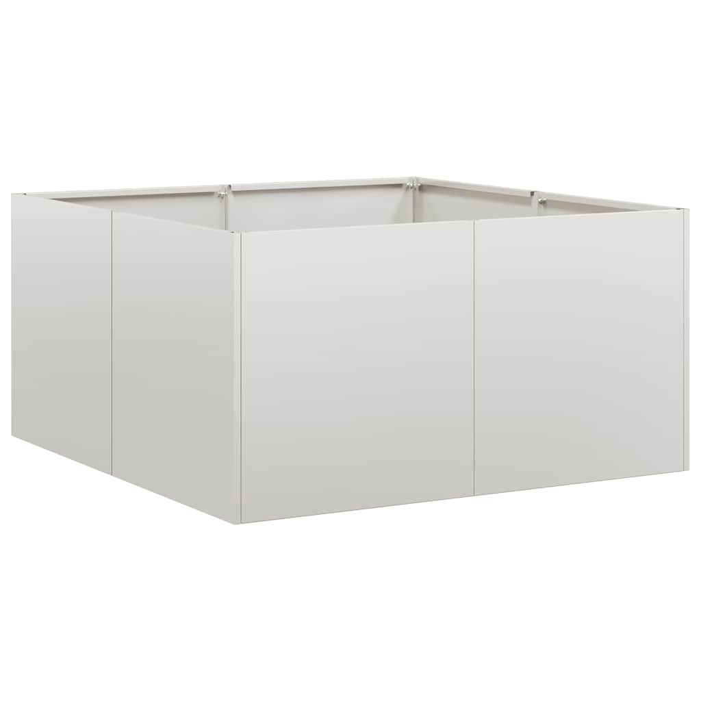 vidaXL Ζαρντινιέρα 80x80x40 εκ. από Ανοξείδωτο Ατσάλι