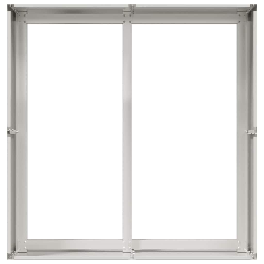 vidaXL Ζαρντινιέρα 80x80x40 εκ. από Ανοξείδωτο Ατσάλι