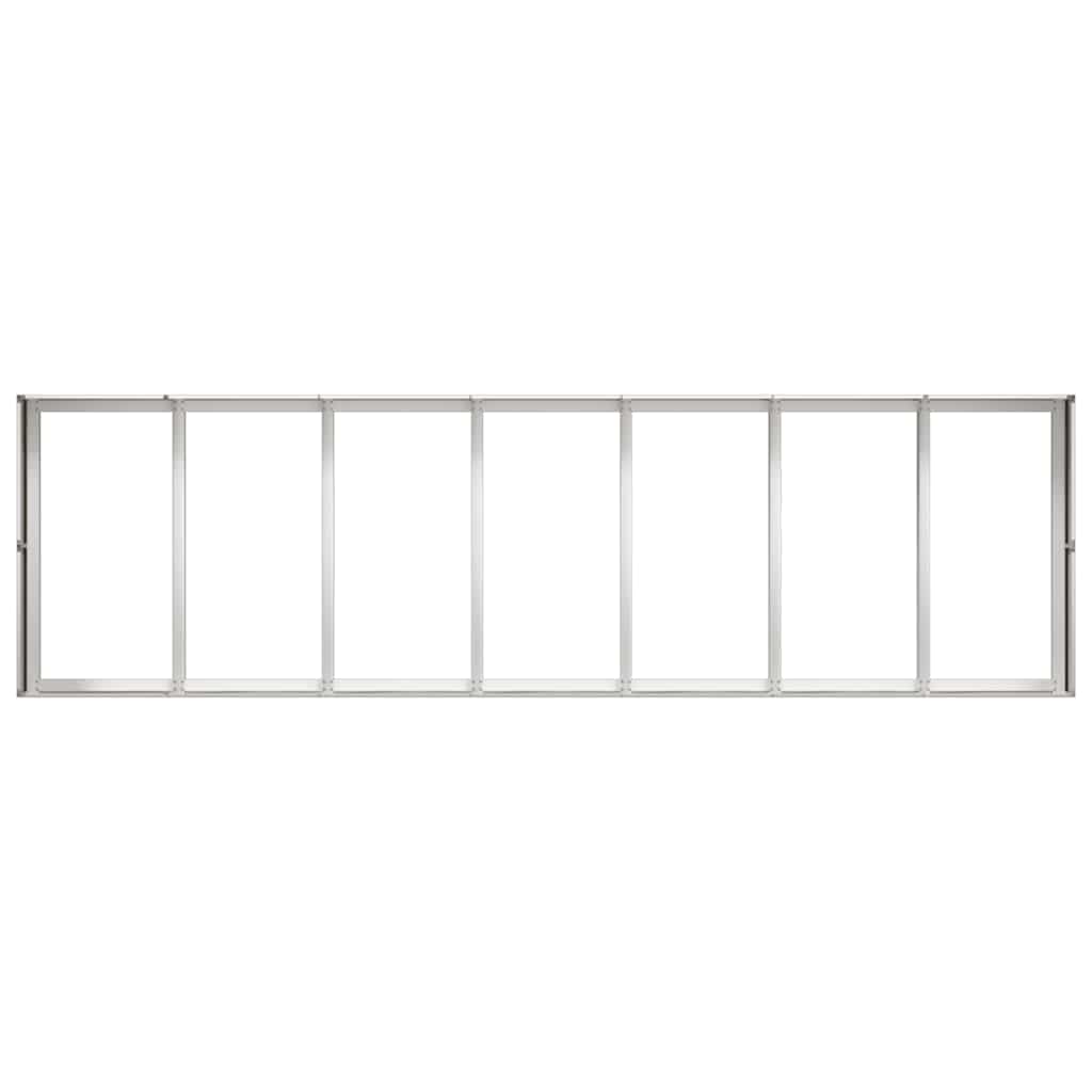 vidaXL Ζαρντινιέρα 280x80x40 εκ. από Ανοξείδωτο Ατσάλι