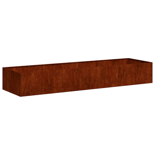 vidaXL Ζαρντινιέρα 280x80x40 εκ. Ατσάλι Σκληρυθέν στον Αέρα