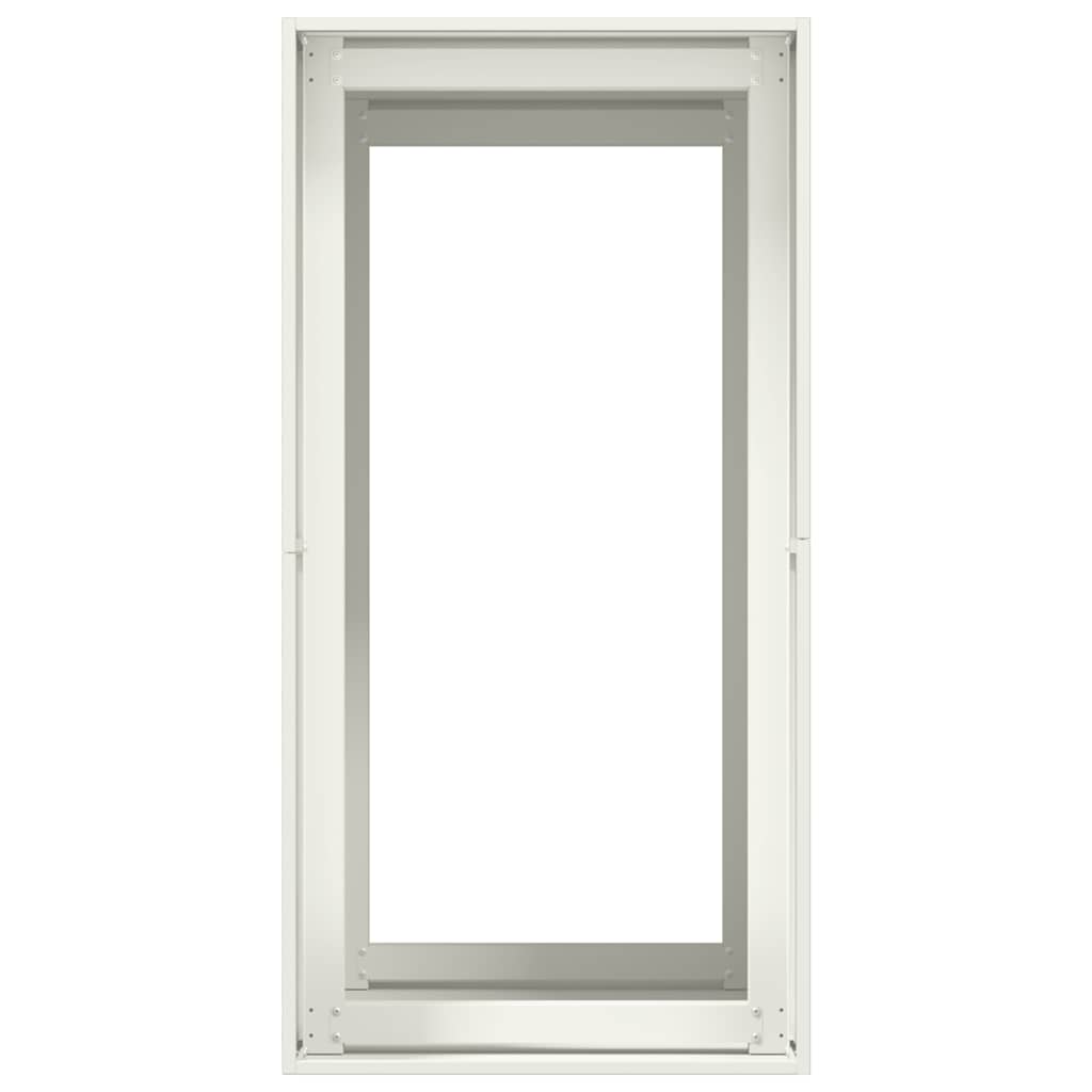 vidaXL Ζαρντινιέρα Λευκή 40x80x80 εκ. από Χάλυβα