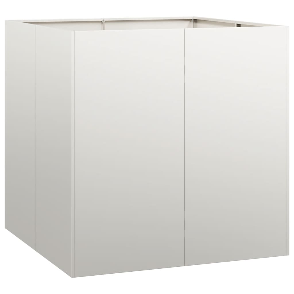 vidaXL Ζαρντινιέρα 80x80x80 εκ. από Ανοξείδωτο Ατσάλι