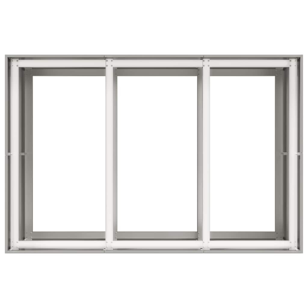 vidaXL Ζαρντινιέρα 120x80x80 εκ. από Ανοξείδωτο Ατσάλι