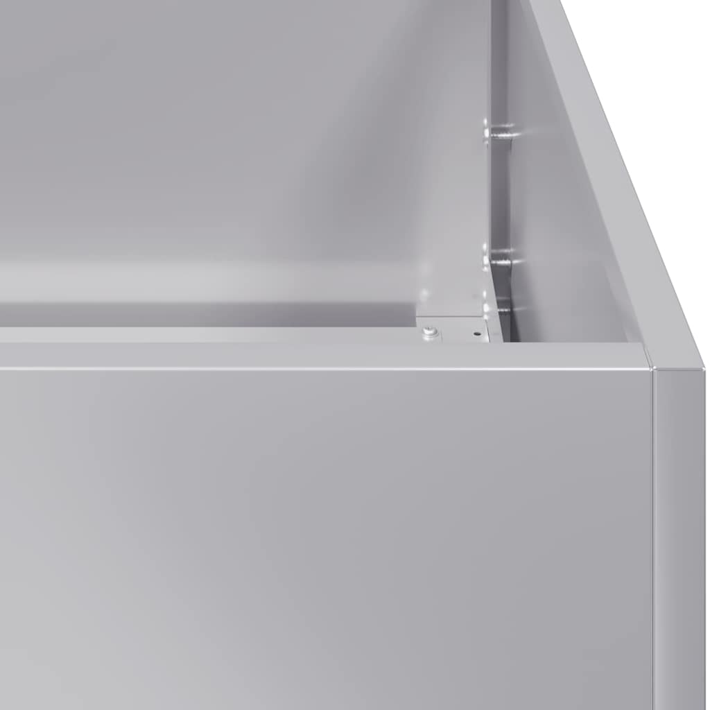 vidaXL Ζαρντινιέρα 120x80x80 εκ. από Γαλβανισμένο Ατσάλι
