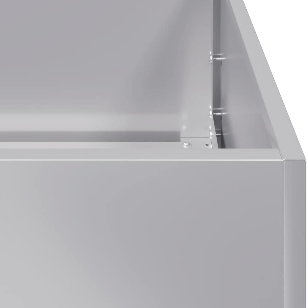 vidaXL Ζαρντινιέρα 40x40x30 εκ. από Γαλβανισμένο Ατσάλι