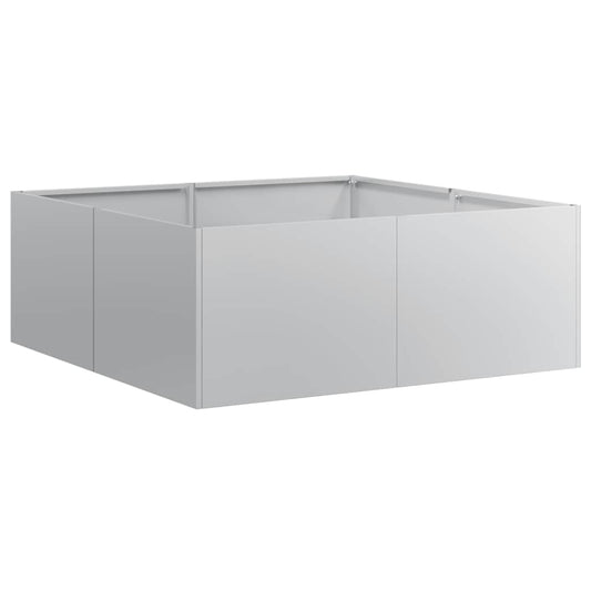 vidaXL Ζαρντινιέρα 80x80x30 εκ. από Γαλβανισμένο Ατσάλι