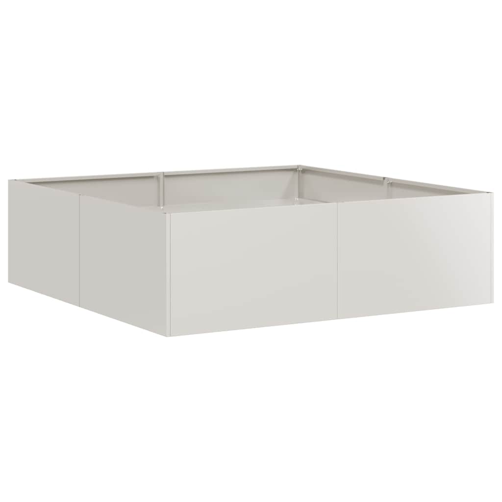 vidaXL Ζαρντινιέρα 100x100x30 εκ. από Ανοξείδωτο Ατσάλι