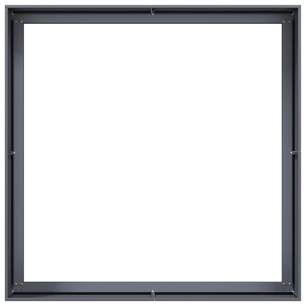 vidaXL Ζαρντινιέρα Ανθρακί 100x100x40 εκ. από Χάλυβα