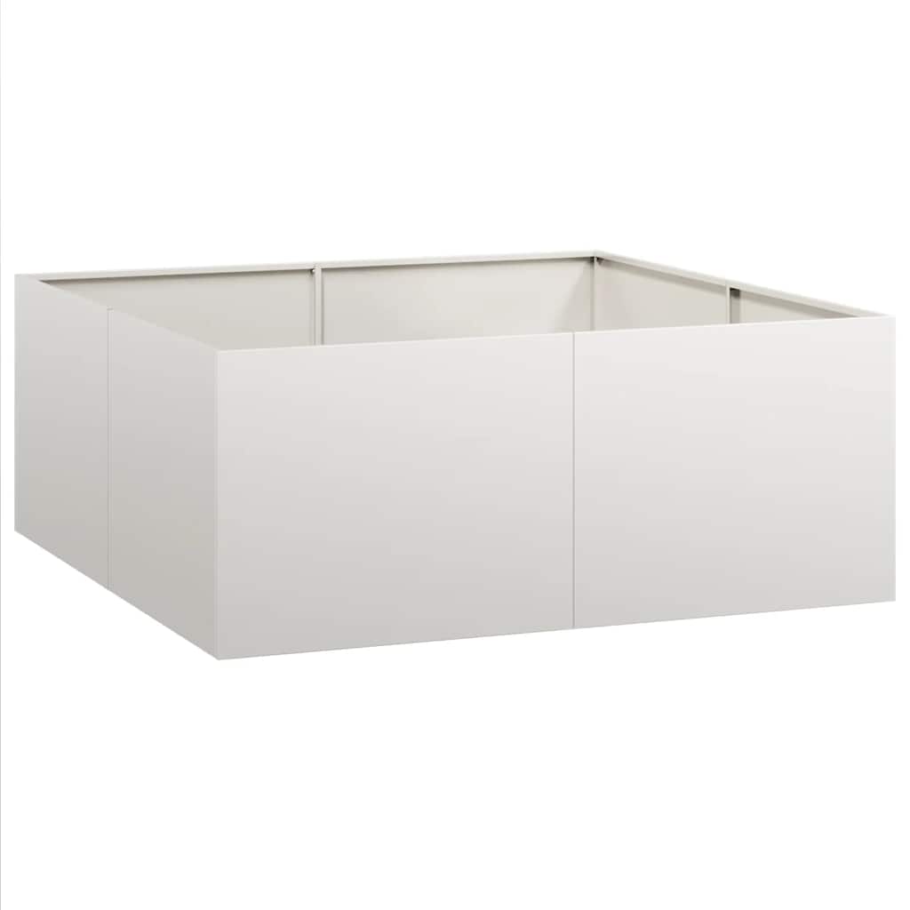 vidaXL Ζαρντινιέρα 100x100x40 εκ. από Ανοξείδωτο Ατσάλι